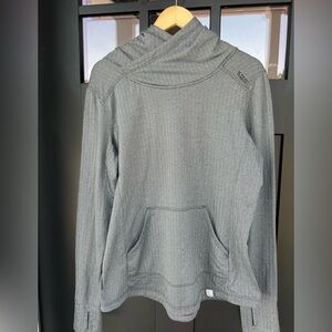5.11 Tactical Women's Gray Aphrodite Cowl  Hooded Pullover Sweater Size Large